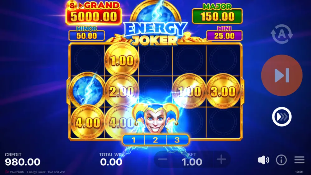 COLLECT symbol landing with collection animation sweeping values from locked BONUS coins