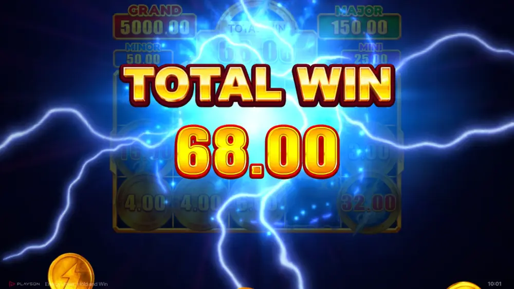 Playson Energy Joker Hold and Win – Grand Jackpot full grid of bonus coins