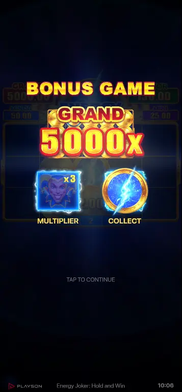 Playson Energy Joker Hold and Win – Grand Jackpot full grid of bonus coins